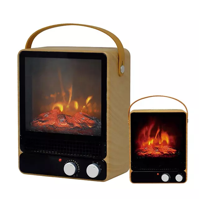 Mini Portable Indoor Room 750W Fast Heating Thermostat Control Electric Fireplaces Heater