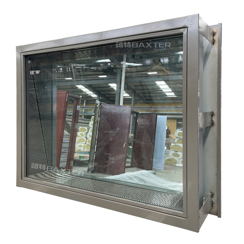 Three-layer steel sound insulation window for live broadcast room.