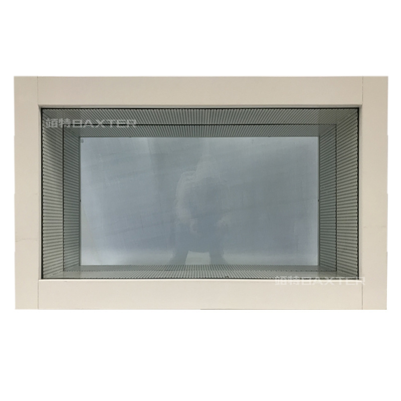 Three-layer steel sound insulation window for live broadcast room.