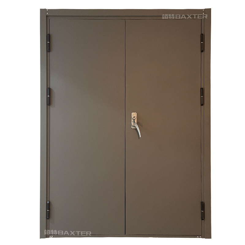 Factory-made steel fireproof and soundproof doors for cinemas.