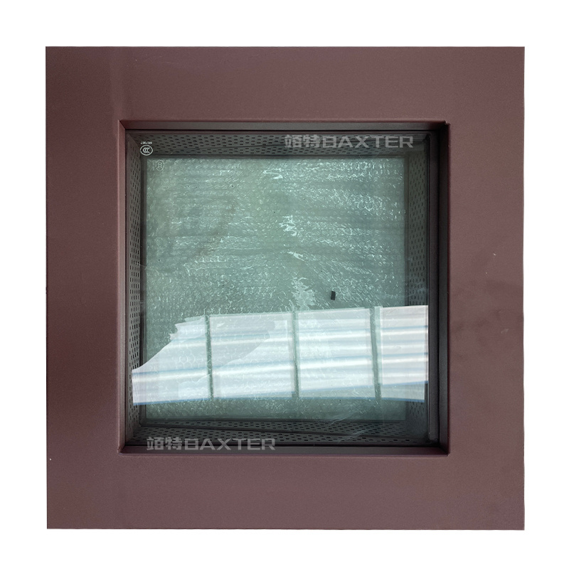 Three-layer steel sound insulation window for live broadcast room.