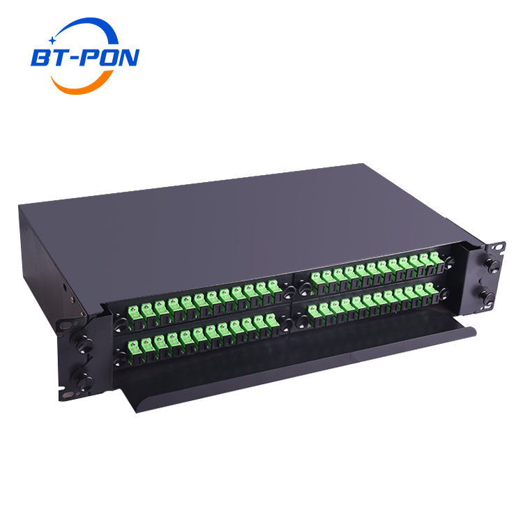 High Quality Din Rail Mini 2 4 8 48 Port 1U 19Inches Rack Patch Panel St Fc Wall Mount 12 Core Box Price Odf 24 Port