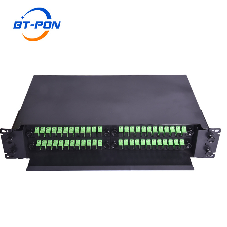 High Quality Din Rail Mini 2 4 8 48 Port 1U 19Inches Rack Patch Panel St Fc Wall Mount 12 Core Box Price Odf 24 Port