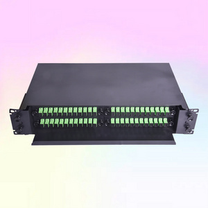 High Quality Din Rail Mini 2 4 8 48 Port 1U 19Inches Rack Patch Panel St Fc Wall Mount 12 Core Box Price Odf 24 Port