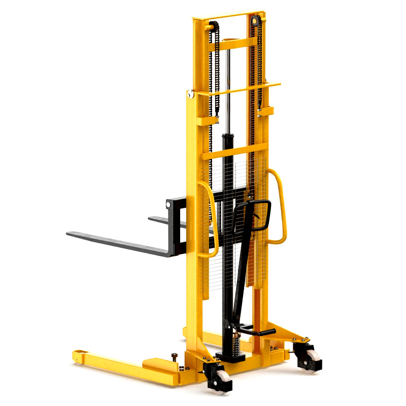 Chinese Warehouse Stacker Lift 150kg Forklift Mini Manual Stacker For Sale 1ton