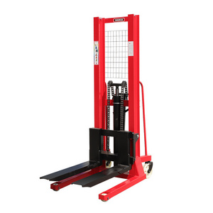 Chinese Warehouse Stacker Lift 150kg Forklift Mini Manual Stacker For Sale 1ton