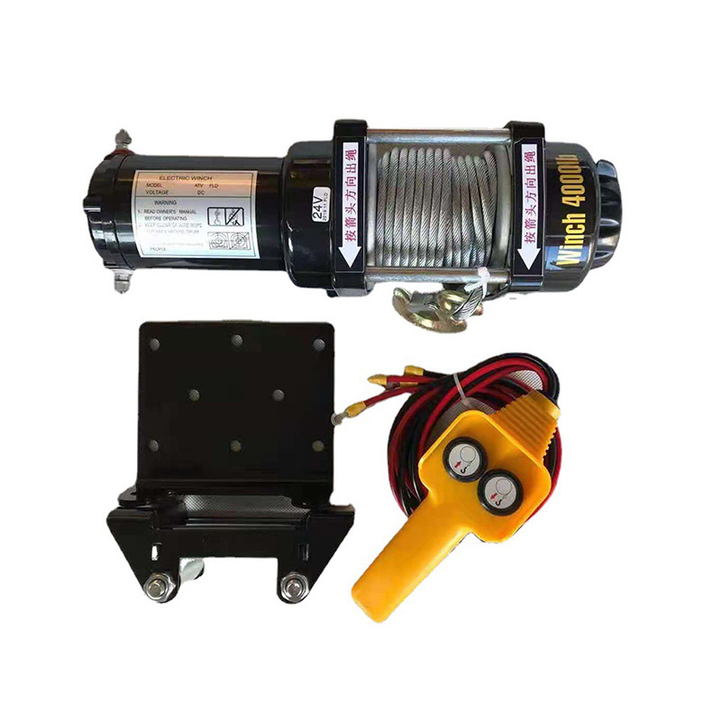 Mini Electric Anchor Winch 4x4 Off-Road 12000 Lb 12v Car Electric Winch With Synthetic Rope