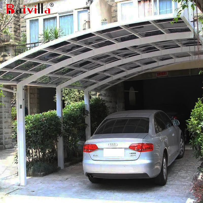 Modern Cantilever Carport Aluminum Shelter Polycarbonate Car Parking Canopy