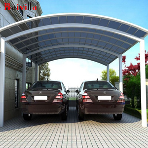 Modern Cantilever Carport Aluminum Shelter Polycarbonate Car Parking Canopy