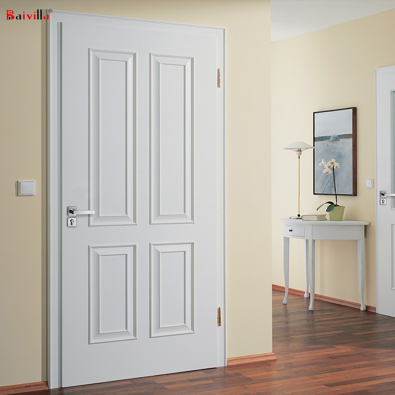 Solid Wood Swing Door Mdf Core,Modern White Interior Doors