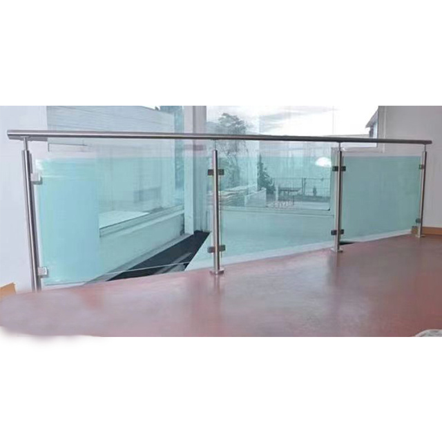 Modern stainless steel glass railing for stairs cast iron stair handrail stainless steel stair handrail manufacturer