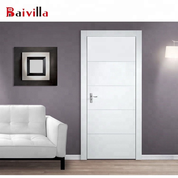 Europe modern design very simple interior bedroom door