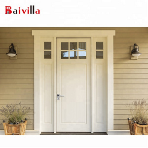 White composite Front Doors Exterior entry door