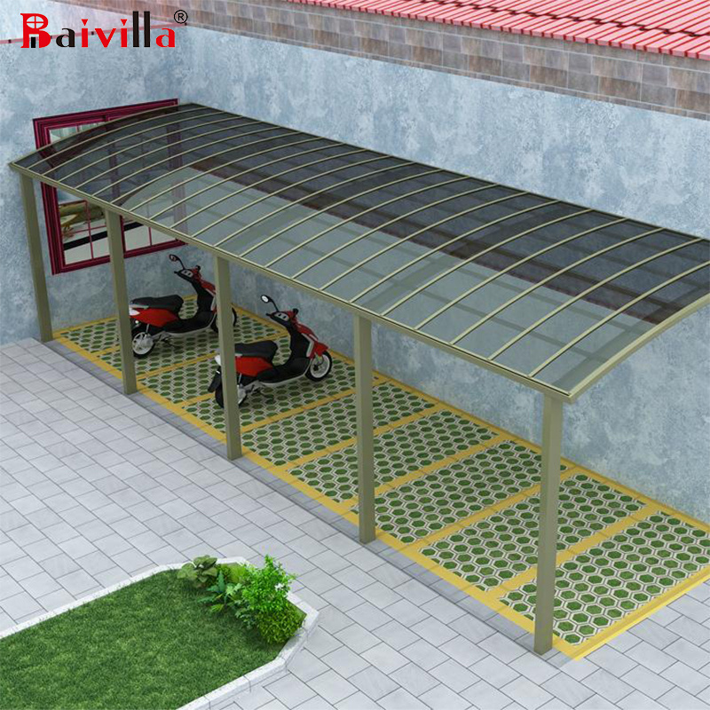 Modern Cantilever Carport Aluminum Shelter Polycarbonate Car Parking Canopy