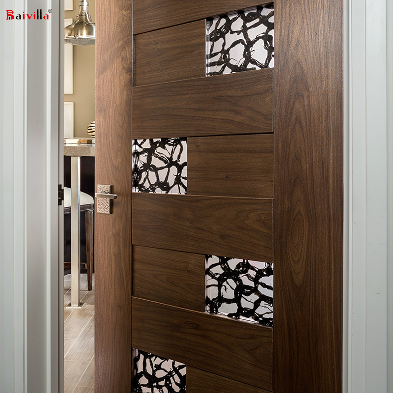 MDF Interior Timber Flush Door,Modern Natural Oak White Veneer Door