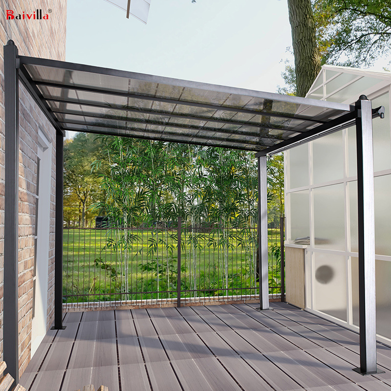 New Design Sturdy Aluminium Polycarbonate Patio Cover,Balcony Canopy,Outdoor Patio Covering