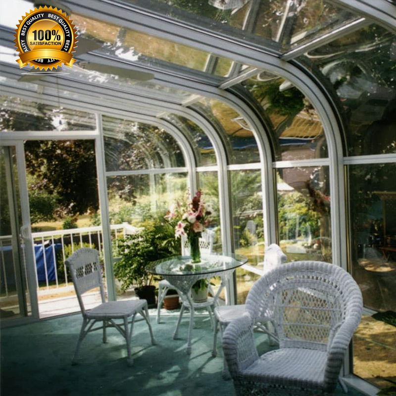 Foshan Factory Direct Sale Anti Noise Insulated Glass Garden Sun Room Aluminum Diy House Open Air Veranda Sunroom OEM