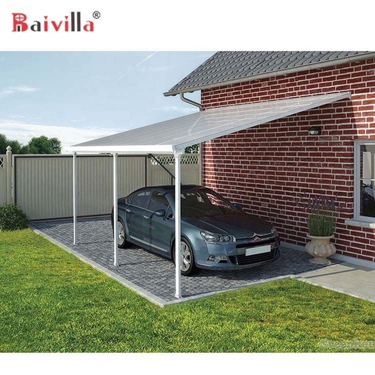 Custom Garage Canopy Outdoor Aluminum Structure Carport Poland Modern Design Manufacturer OEM