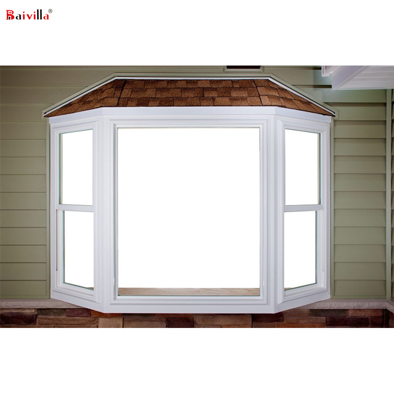 Customization grill design aluminum glass bay windows with sliding vertical system for balcony hot sale