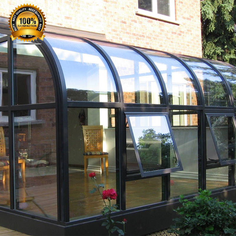 Foshan Factory Direct Sale Anti Noise Insulated Glass Garden Sun Room Aluminum Diy House Open Air Veranda Sunroom OEM