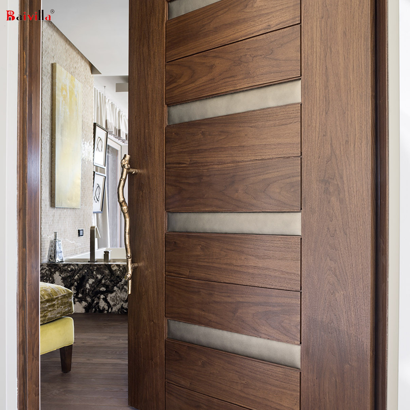 MDF Interior Timber Flush Door,Modern Natural Oak White Veneer Door