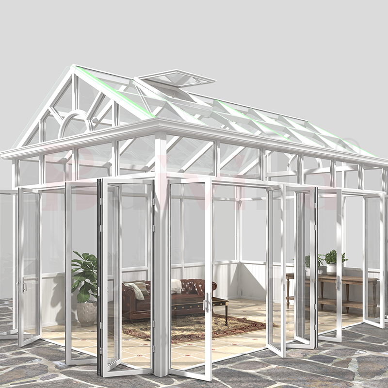 Baivilla Luxury Greenhouse Aluminium Sunrooms Villa Patio Garden Terrace Double Glass