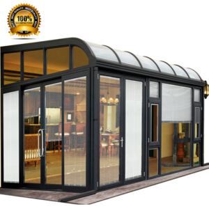 Foshan Factory Direct Sale Aluminum Diy House Open Air Veranda Sunroom Anti Noise Insulated Glass Garden Sun Room