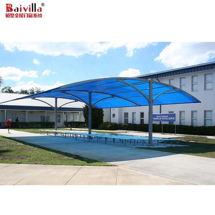 Waterproof Polycarbonate Anti-uv Swimming Pool Cover Shades Canopy