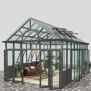 Baivilla Luxury Greenhouse Aluminium Sunrooms Villa Patio Garden Terrace Double Glass