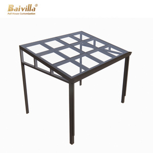 Baivilla Quality Assurance The Most Popular retractable glass roof for patio sunroom china market garden glass sunroom