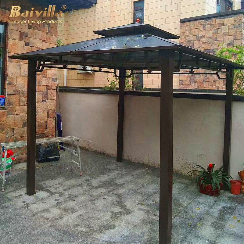 Outdoor Polycarbonate Panels Waterproof & UV Resistance Aluminum Luxury Pavilion