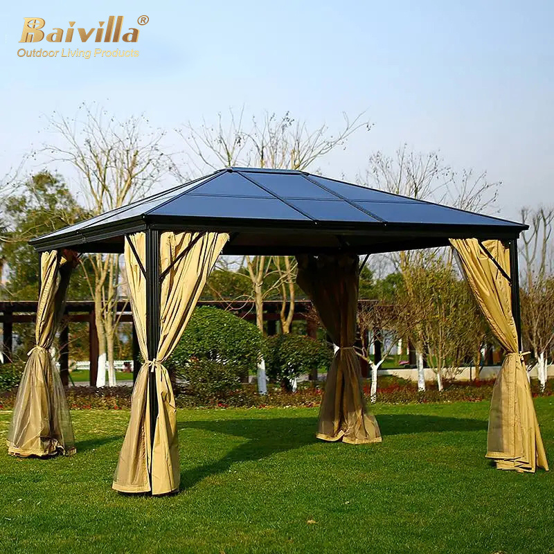 Modern Garden Waterproof & UV Resistance Of Aluminum Frame Gazebo