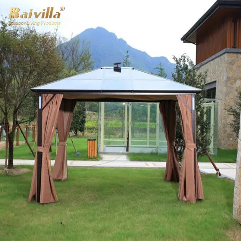 Modern Garden Waterproof & UV Resistance Of Aluminum Frame Gazebo