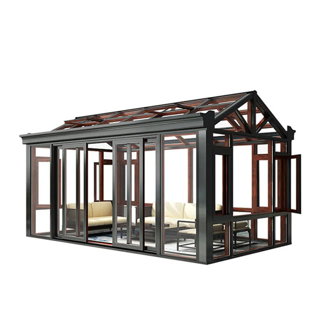 Professional Custom Gazebo Outdoor Garden Waterproof Glass Arches Pergola Sunrooms Glass House