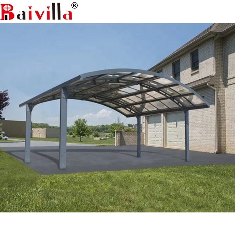 Car Parking Polycarbonate Cantilever Carport With Aluminum Carport