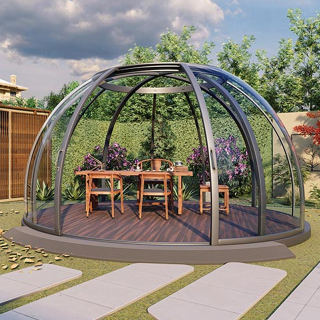 Villa Garden Wind Resistance Pc Polycarbonate Planetarium Dome /Tent Modular Domes Tent Home For Resorts/ Camping Geodesic Dome