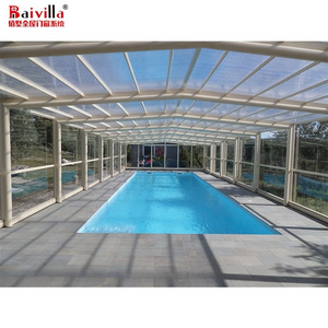 Waterproof Polycarbonate Anti-uv Swimming Pool Cover Shades Canopy