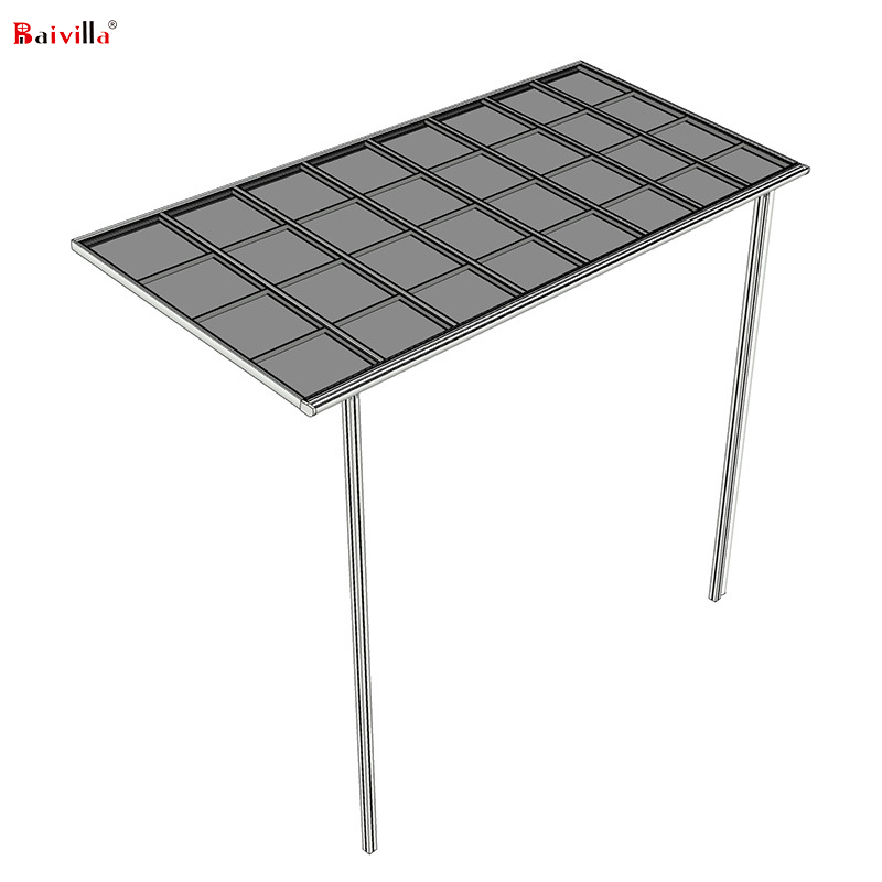 Sturdy Aluminium Polycarbonate Patio Cover,Balcony Canopy,Outdoor Patio Covering