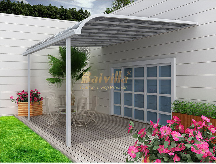 Suspended Canopy Outdoor Door Window Awning Patio Cover Rain Protection Polycarbonate Sheet Canopy