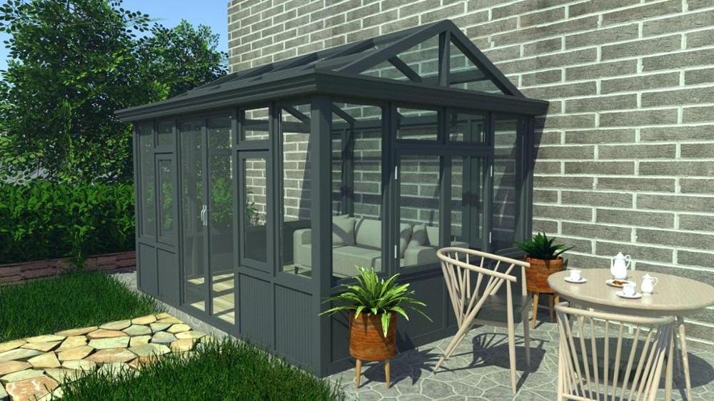 Waterproof Aluminum Glass House Prefabricated Lowes Solarium Sunroom