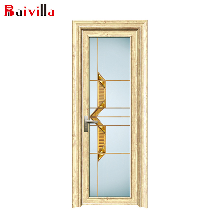 The Most Popular Interior Toilet WC Single Swing Washroom Aluminum Door