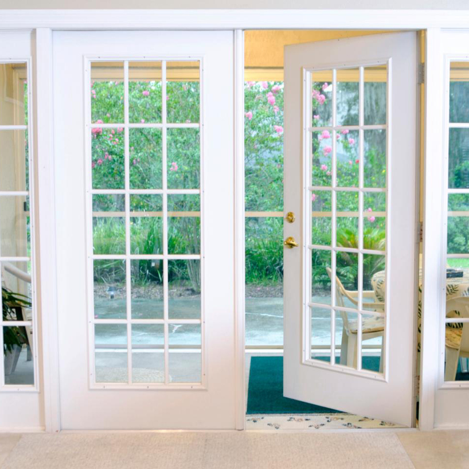 Cheap Price Double Leaf Door With Laminated Tempered Glass Soundproof Thermal Break Aluminum Profile French Doors Design