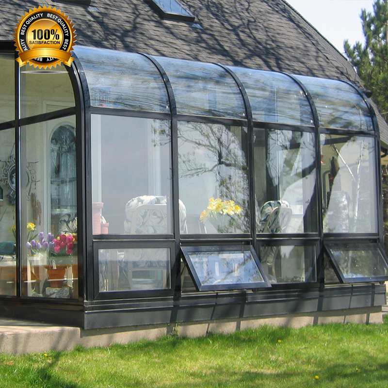 Foshan Factory Direct Sale Aluminum Diy House Open Air Veranda Sunroom Anti Noise Insulated Glass Garden Sun Room