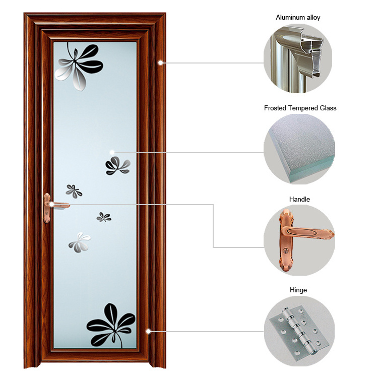 China Door Supplier Aluminum Alloy Philippines Bathroom Door Designs For Sale