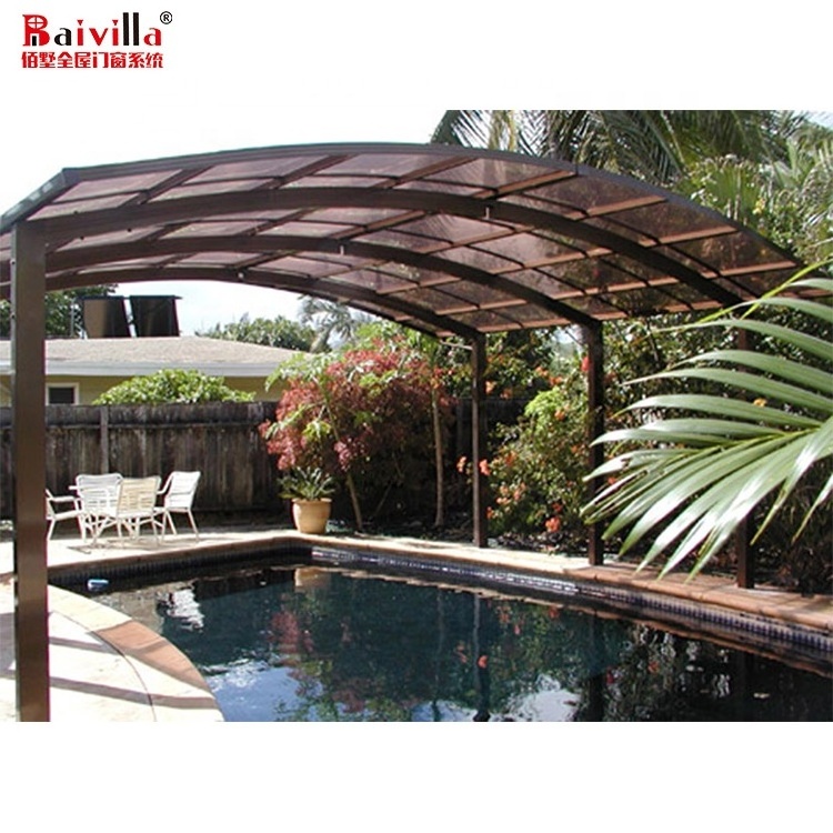 Waterproof Polycarbonate Anti-uv Swimming Pool Cover Shades Canopy