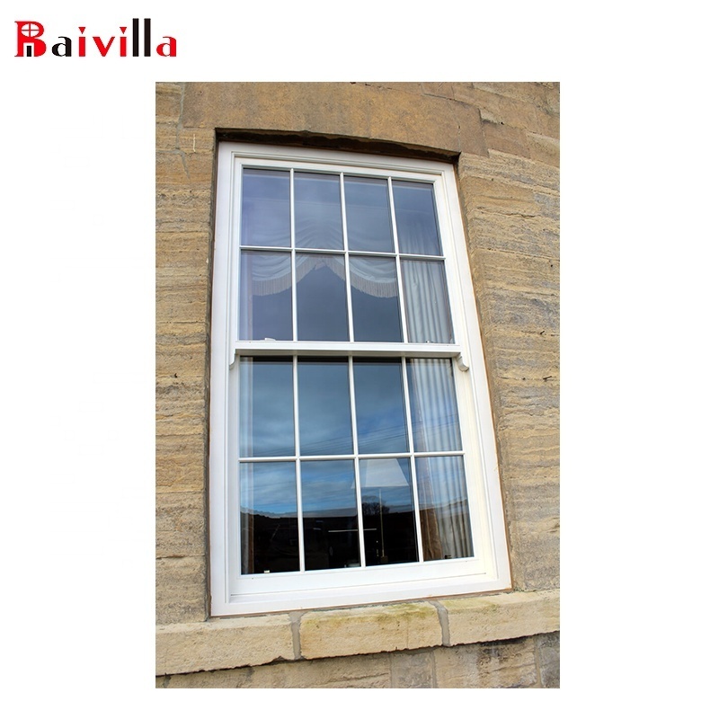 Aluminum Sliding Box Sash Windows with Double Hung Windows