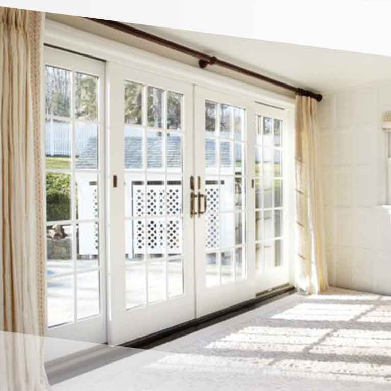 Cheap Price Double Leaf Door With Laminated Tempered Glass Soundproof Thermal Break Aluminum Profile French Doors Design