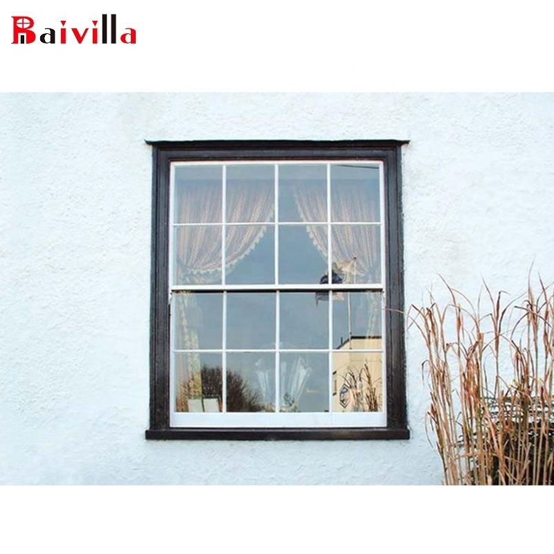 Aluminum Sliding Box Sash Windows with Double Hung Windows