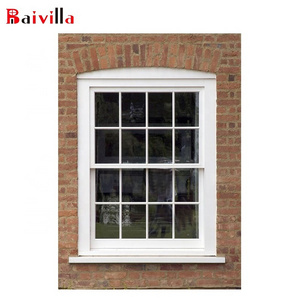 Aluminum Sliding Box Sash Windows with Double Hung Windows