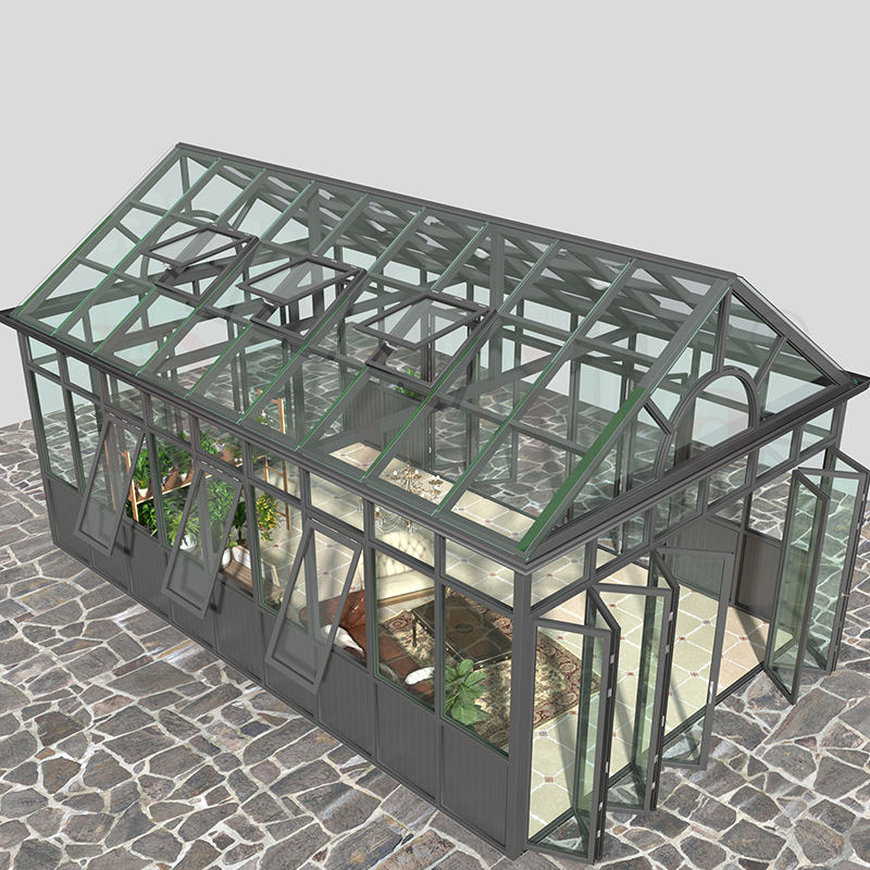 Baivilla Luxury Greenhouse Aluminium Sunrooms Villa Patio Garden Terrace Double Glass